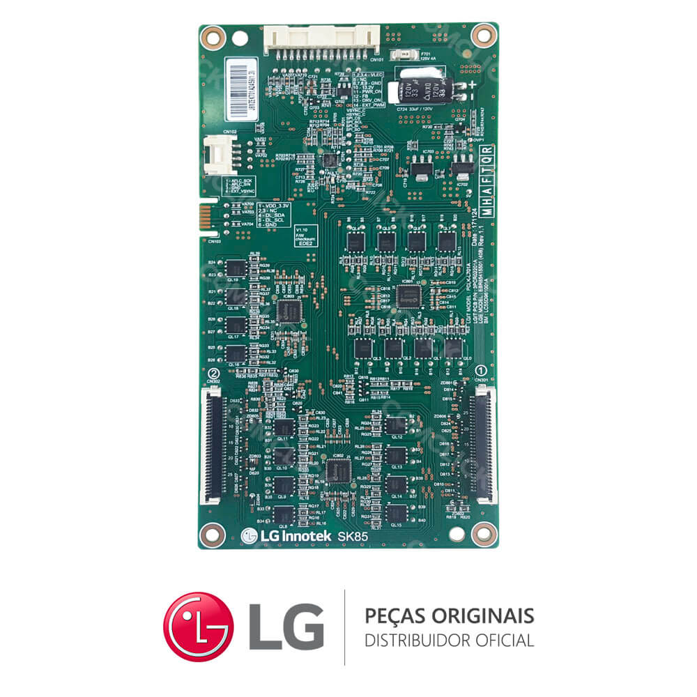 Placa Controladora dos Leds / Led Driver LC55D961001A EBR85415501 TV LG 55SK8500PSA