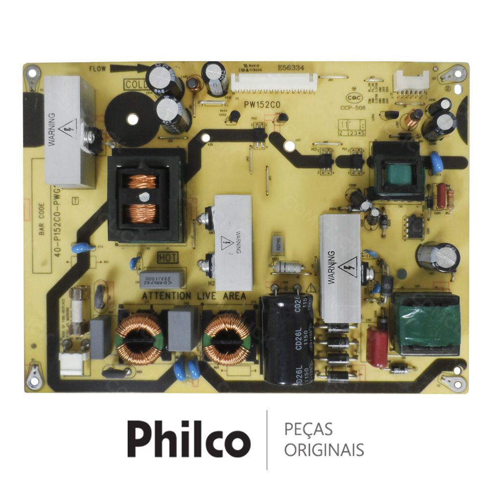 Placa Fonte 40-P152C0-PWG1XG para TV Philco PH32E, PH32M4