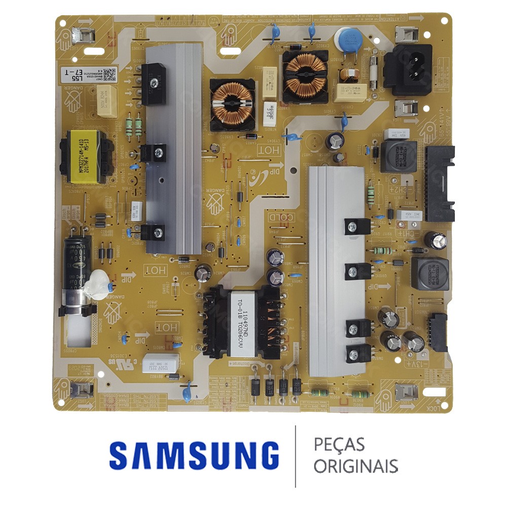 Placa Fonte BN44-01058A L55E7_THS TV Samsung QN50Q60TAG QN55Q60TAG