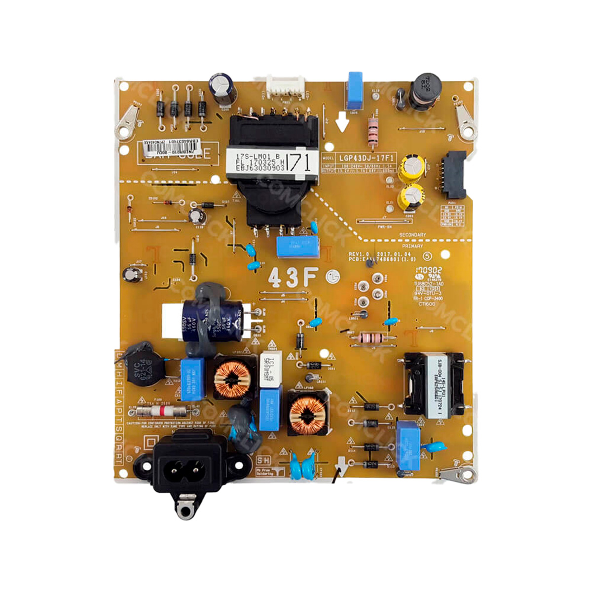 Placa Fonte EAY64530001 TV LG 43LJ551C, 43LK5700PSC, 43LK5750PSA