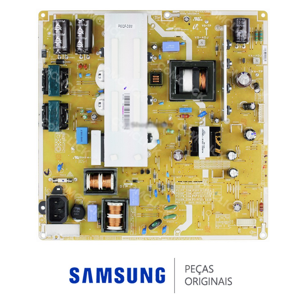 Placa PCI Fonte P60QF_DSM para TV Samsung PL60F5000AGXZD