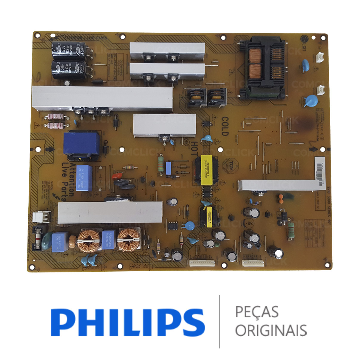 Placa Fonte PLHE-P986A GL-IPB40-FHD-LOW TV Philips 40PFL3605D/78 40PFL3606D/78 40PFL3805D/78