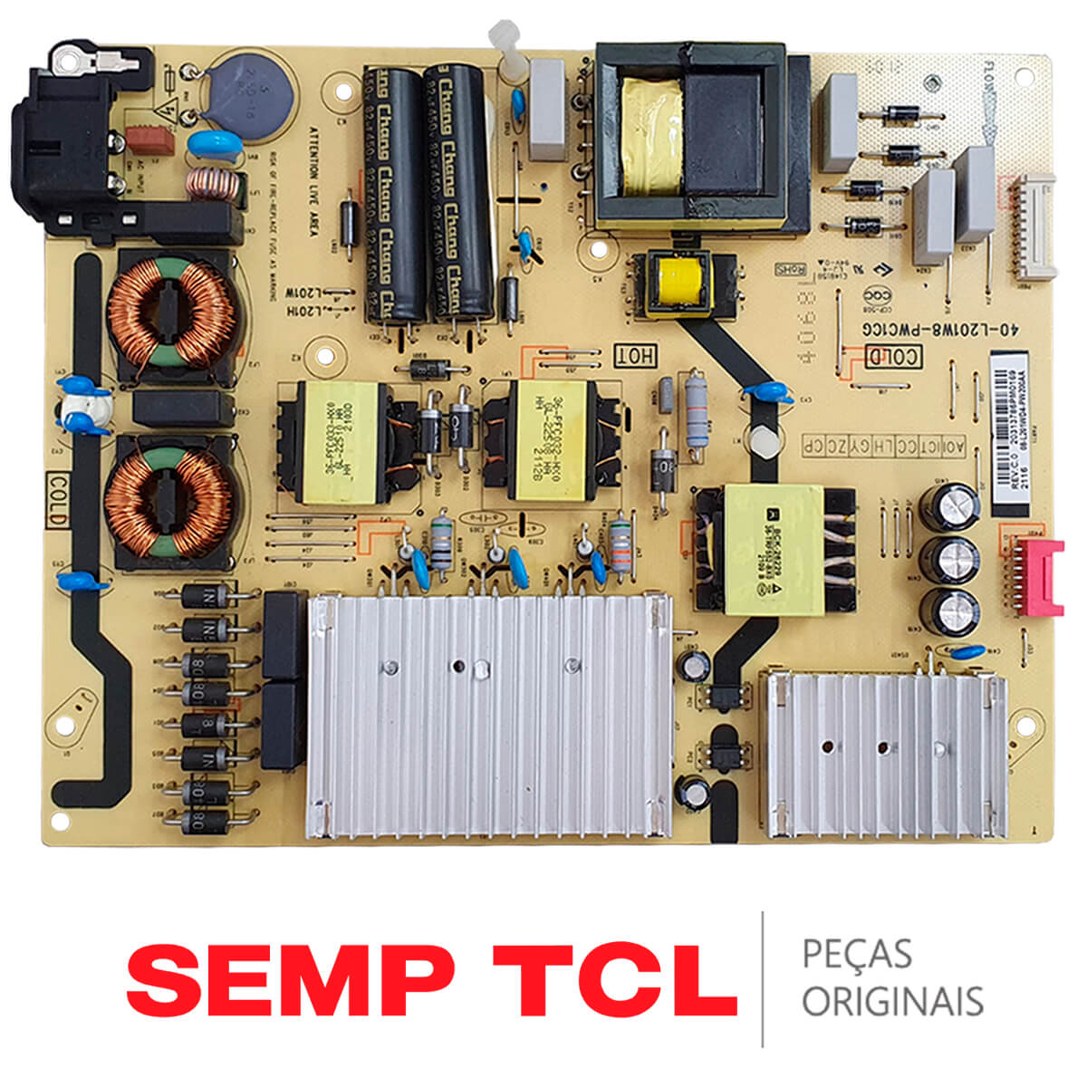 Placa Fonte TV TCL 40-L201W8-PWC1CG 55C715