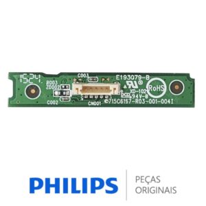 Placa IR / Receptora do Controle 715G6167-R03-001-004I TV Philips 40PFG5100, 43PFG5100, 48PFG5100