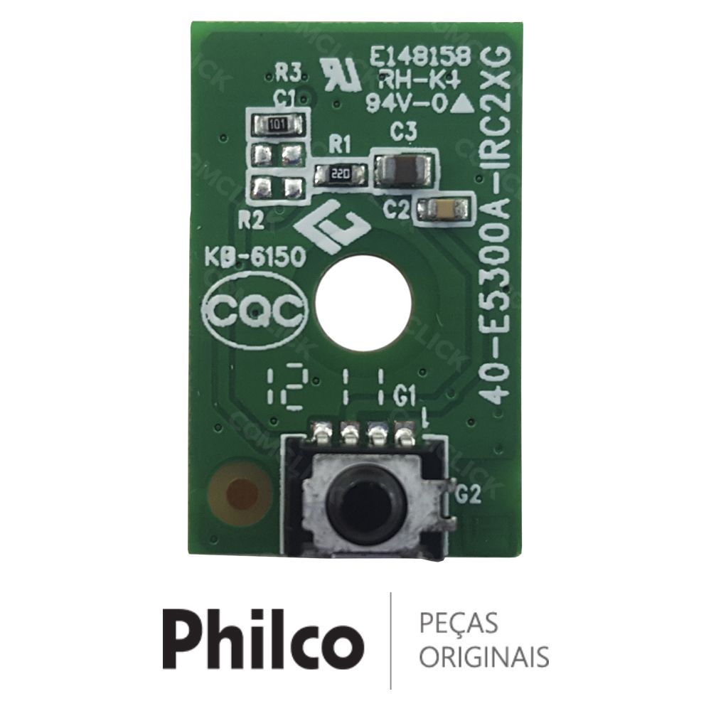 Placa IR / Receptora do Controle Remoto 40-E5300A-IRC2XG Tv Philco PH32M LED A4, PH46M LED A3