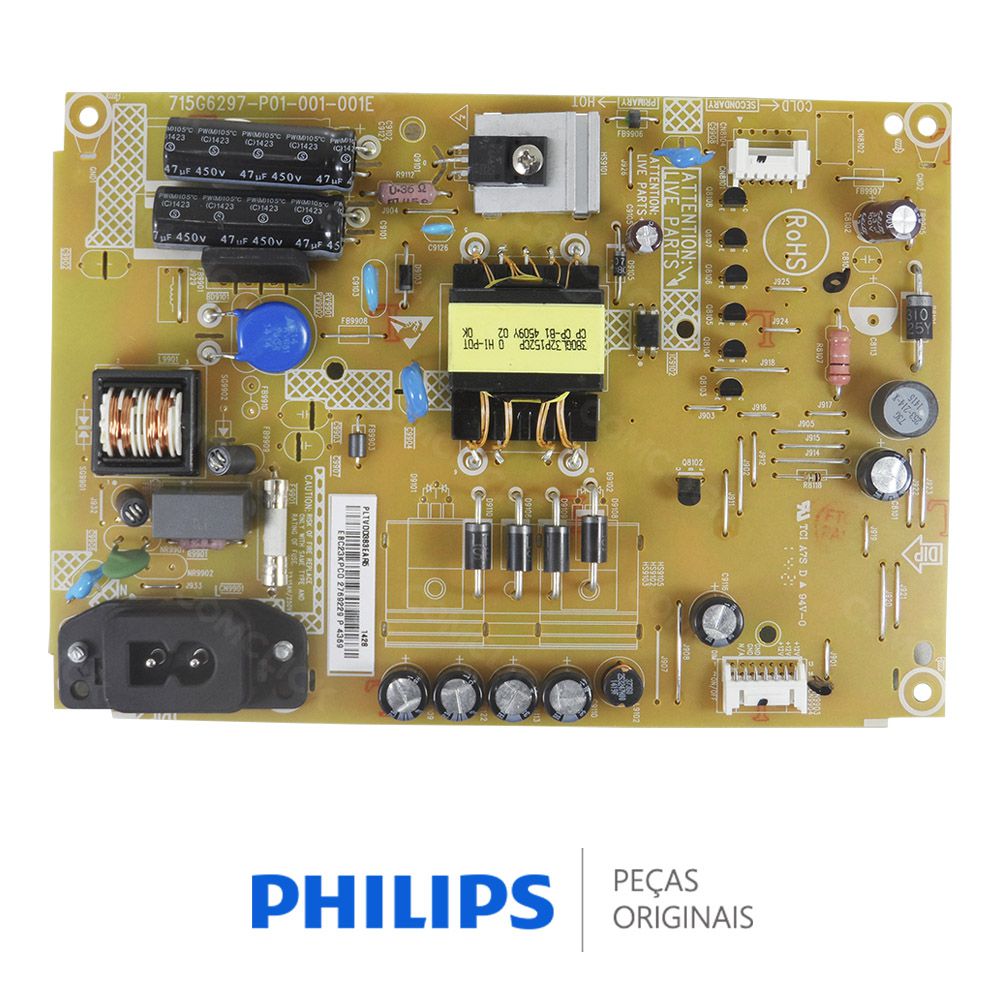 Placa PCI Fonte para TV Philips 23PHG4109/78, 23PHG4119/78