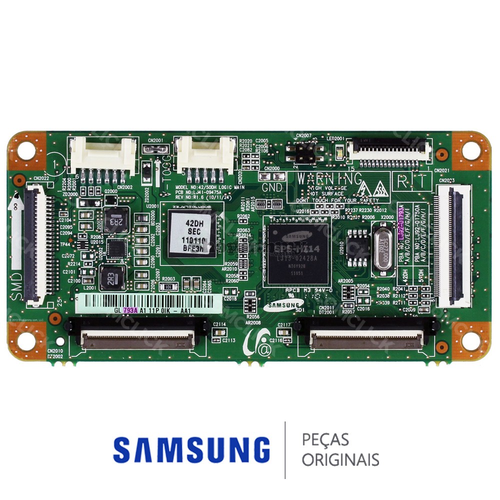 Placa PCI Logica para TV Samsung PL43D450A2G, PL43D451A3G, PL43D490A1G, PL43D491A4G