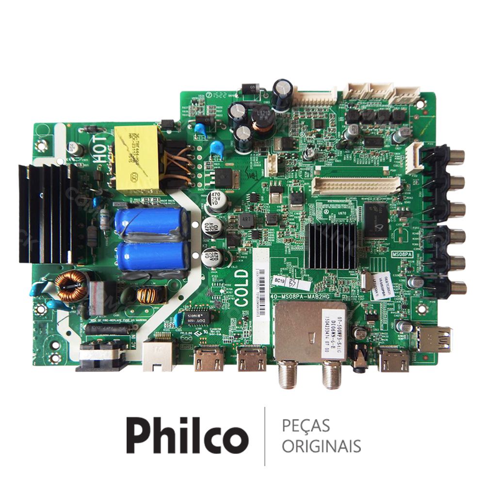 Placa Principal 40-MS08PA-MAB2HG para TV Philco PH32B28DSG, PH32B28DSGW, PH40B28DSGW