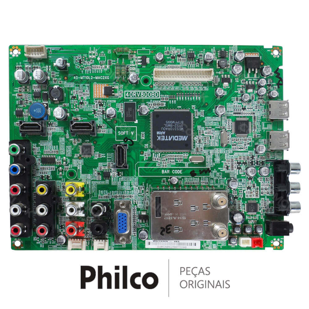 Placa Principal 40RV800BD para TV Philco PH32E, PH32M4, PH42M2