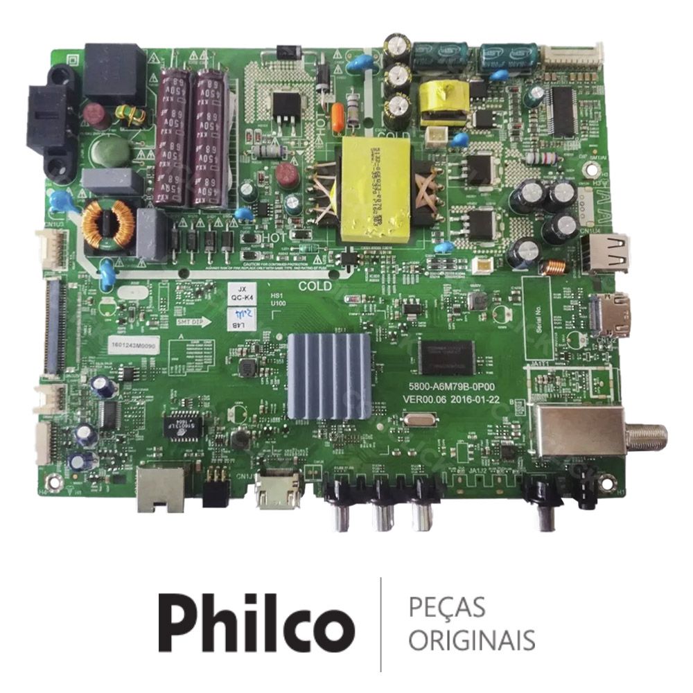 Placa Principal 5800-A6M79B-0P00 para TV Philco PH39E31DG