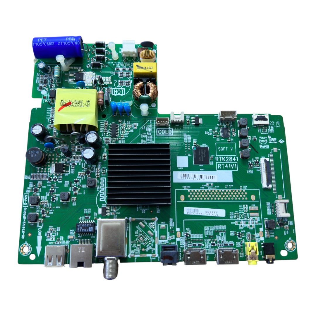 Placa Principal PR32S6500 40-RT41V2-MPB2HG RTK2841 TV TCL 32S6500S