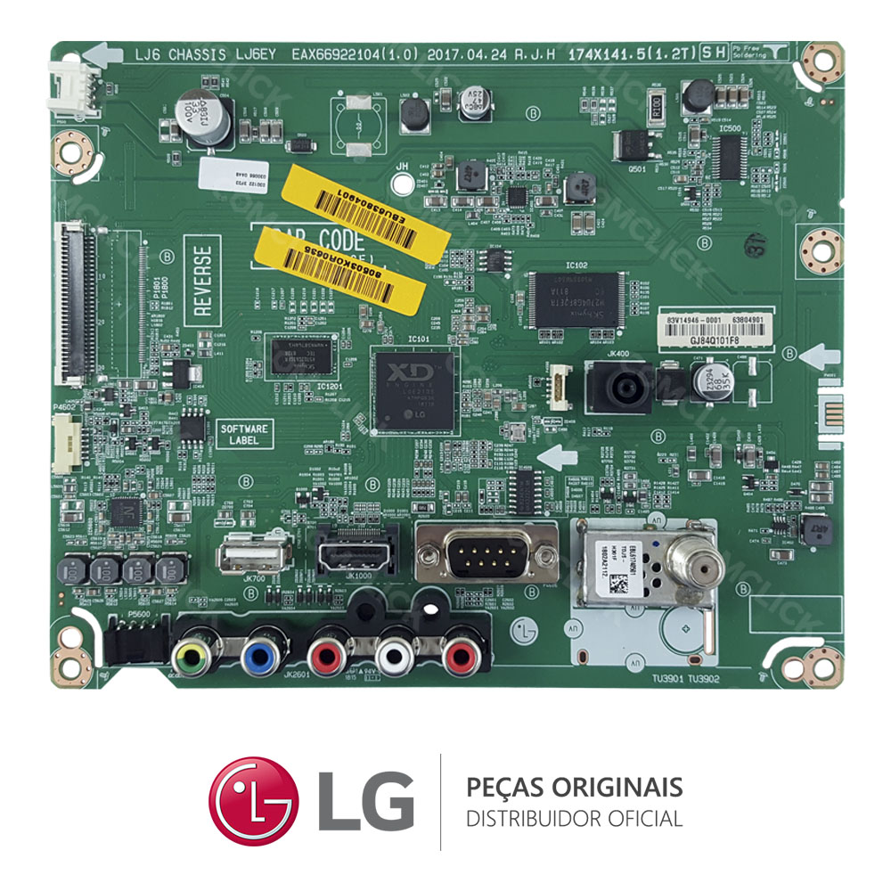 Placa Principal EAX66922104 / EBU63804901 TV LG 32LW300C