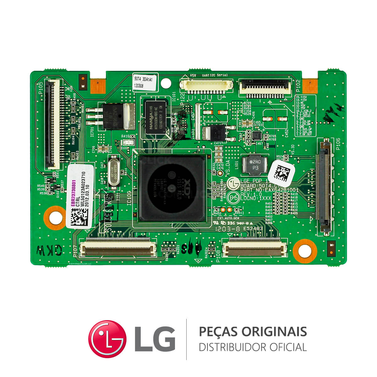 Placa T-con EBR73738801 TV LG 50PA4500 50PA4900 50PM4700