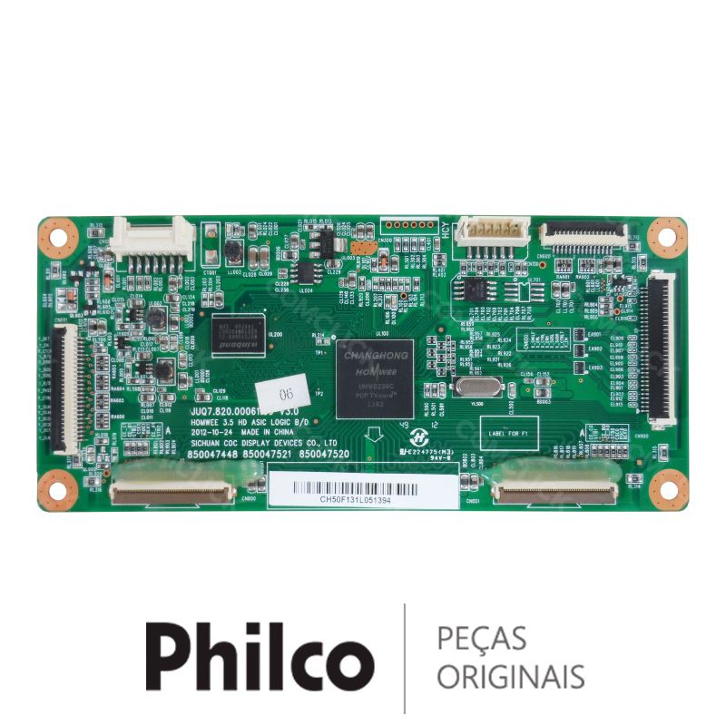 Placa T-CON JUQ7.820.00061109 para TV Philco PH50A30PSG