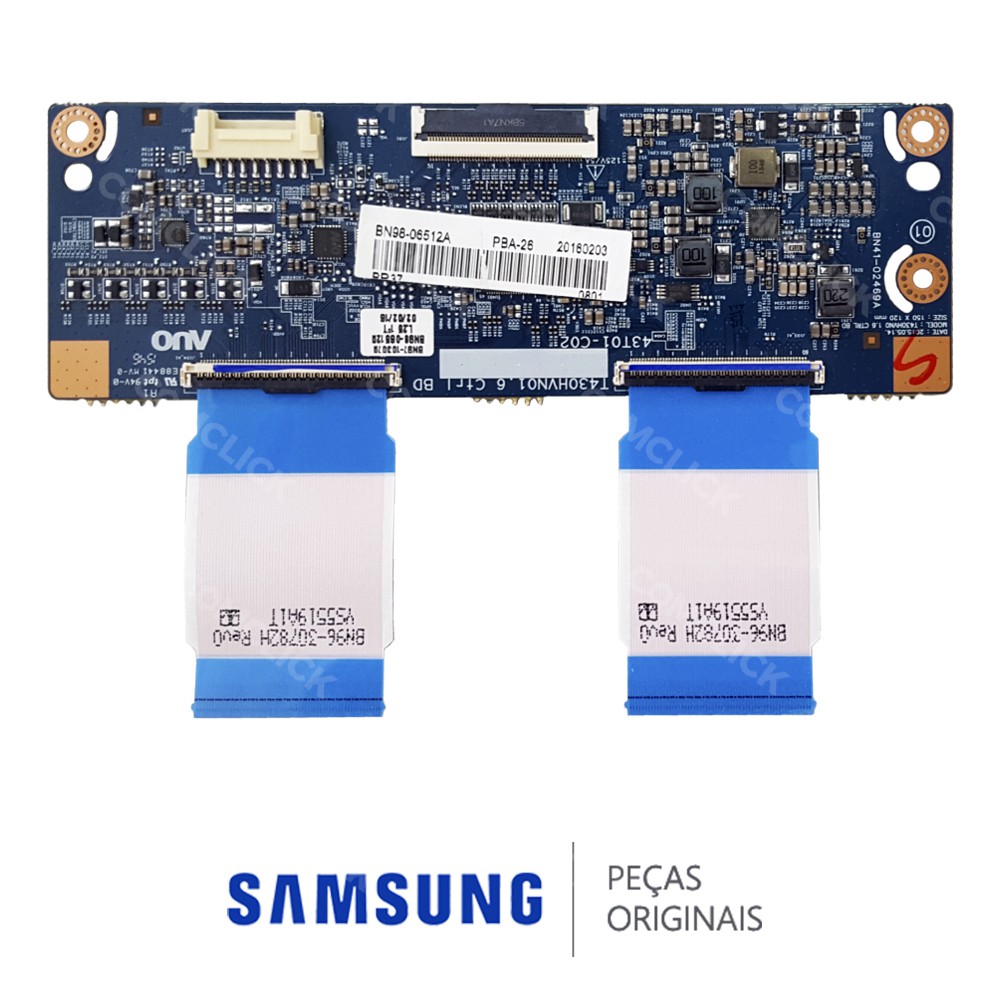 Placa T-CON T430HVN01.6 / 43T01-C02 para TV Samsung UN43J5200AGXZD